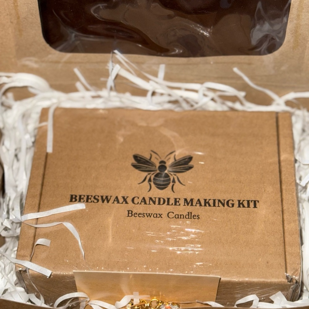 New Beeswax Candle Kit With Bee Charm Gift Set